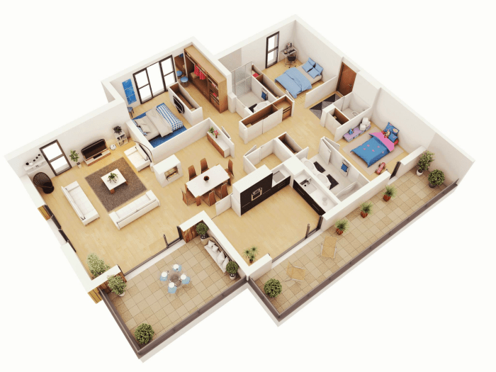 3 bedroom small house design