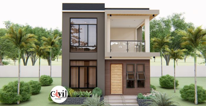 2 storey house design with 3 bedrooms