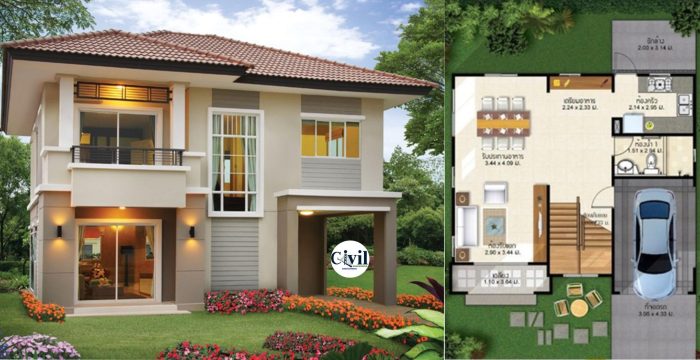 Bungalow storey duplex garage layout pikde sukro