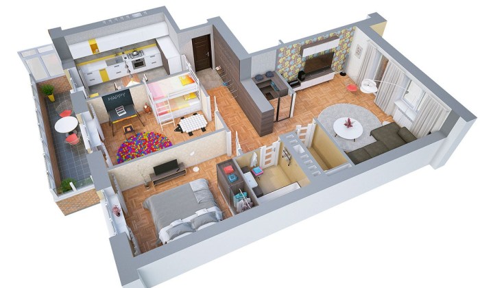 Two bedroom house design