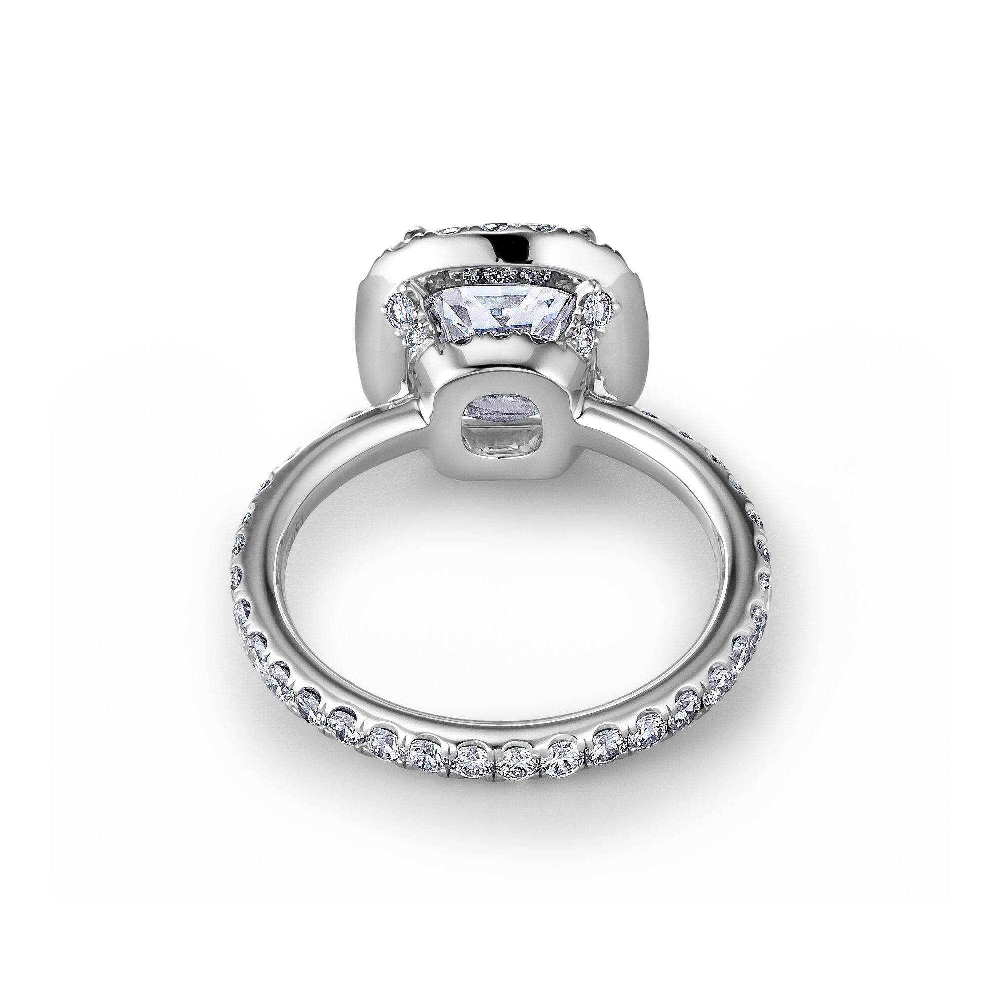 Harry Winston 1.11 Carat Emerald Cut Diamond Three-Stone Engagement ...