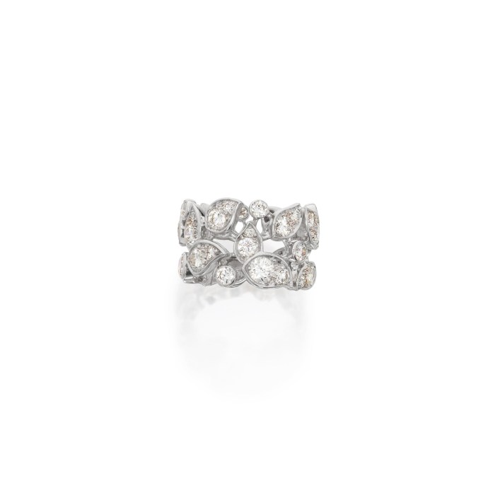 Cartier C De Cartier Diamond Band In Platinum 0.07 Ctw - Gem