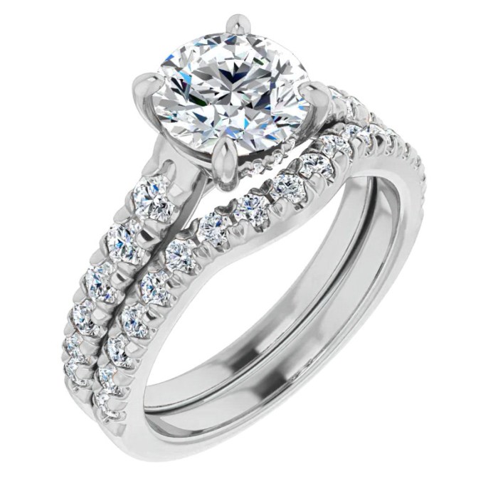 Round Lab Grown Diamond Engagement Ring - enr417 - LabGrown.com
