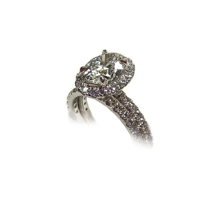 Oval Diamond Platinum Engagement Ring | Katz Jewelry Company New York City